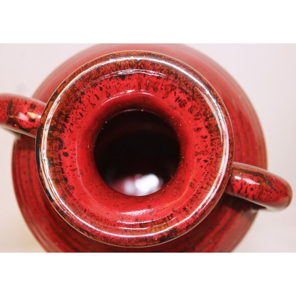 NEW Southern Living Olive trio Jar Red Vessel #41005 Brown Base Decorative - Picture 8 of 9